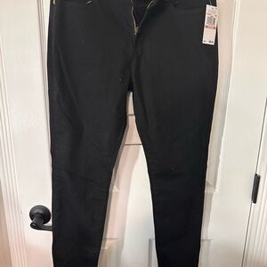 Michael Kors Black Jeans with Gold Accents Size 10